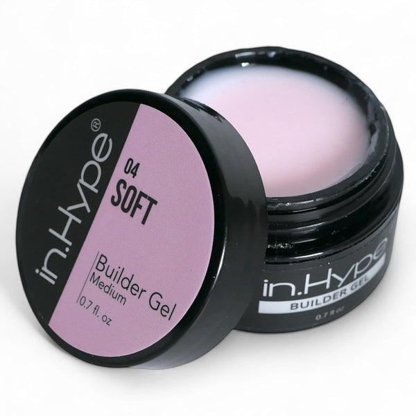 IN.HYPE UV/LED Hard Builder Gel for Nail Extension/Strengthening, Soft #4 Sculpting Color UV Gel