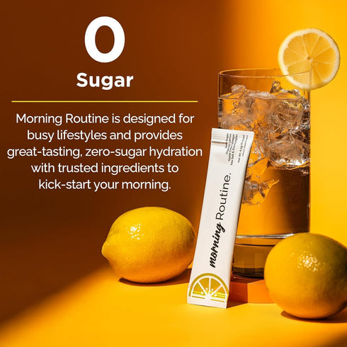 Packets 3rd-Party 30 Routine Morning Daily Hydration | Electrolyte Powder with Lemon, Apple Cider Vinegar & Sea Salt