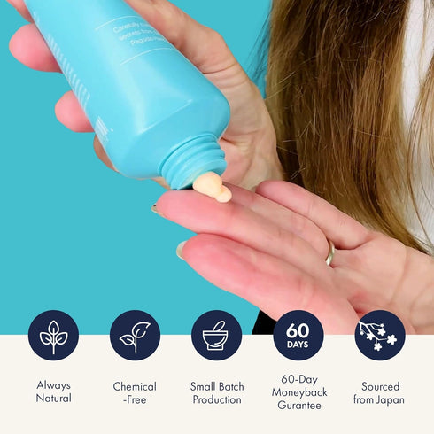 Onsen Japanese Anti Aging Hand Cream - Firming Lotion with Pagoda Flower Enzyme, Wasabi Extract, Hyaluronic Acid, Shea