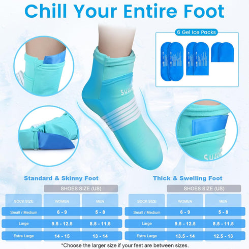 SuzziPad Cold Therapy Socks & Hand Ice Pack for Chemotherapy Neuropathy, Chemo Care Package for Women and Men