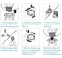 SH90 Replacement Heads for Philips Norelco 9000 Series Electric Razor, Upgrade Blades for 9000 Shaver, 3 Pcs & Charger
