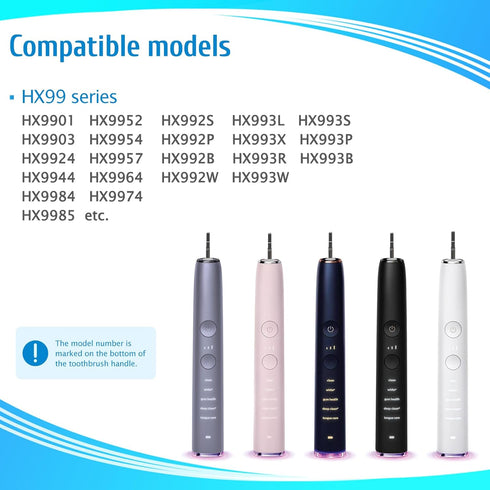 Charger Replacement for Philips Sonicare Electric Toothbrush, CBA1001 Charger for HX9911 HX9924 HX991P HX9996 HX9991,