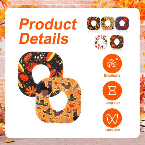 25pcs Sensor Covers for Dexcom G7, Waterproof CGM Glucose Sensor Patches, Non-Woven Fabric Monitor Overpatches,