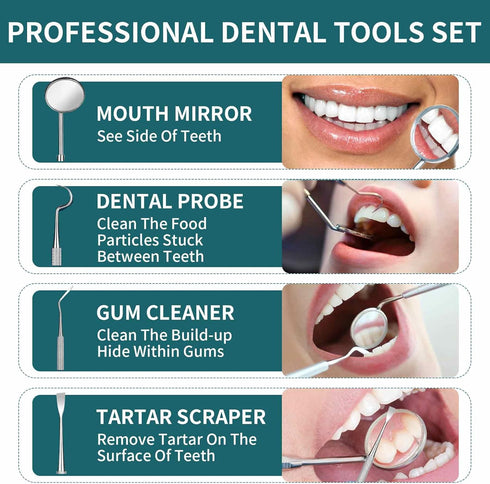 Tooth Repair Kit, Moldable Tooth Filling Repair Kit,Temporary Tooth Replacement Kit,Teeth Repair Kit with Dental Tools, Dental Care Kit for Fixing Missing & Broken Replacements, Teeth DIY at Home