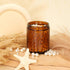 Keketin 8 oz Amber Glass Jars, 16 Pack Empty Cosmetic Containers with Black Lids, Refillable Round Cream Jars for Travel