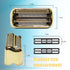 Replacement Foil and Cutter for BaBylissPRO Barberology Electric Shaver, Double Foil Shaver Replacement Head (Golden)