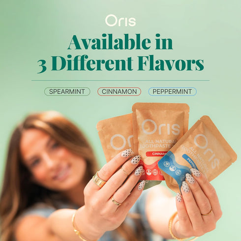 Oris Health 62ct Oris Natural Toothpaste Tablets - Hydroxyapatite Toothpaste Tablets for Enamel Remineralization