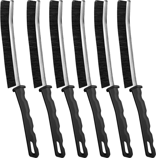 6Pcs Hard Bristle Crevice Cleaning Brush Tool, Multifunctional Bathroom Gap Brush, Grout Cleaner Brush
