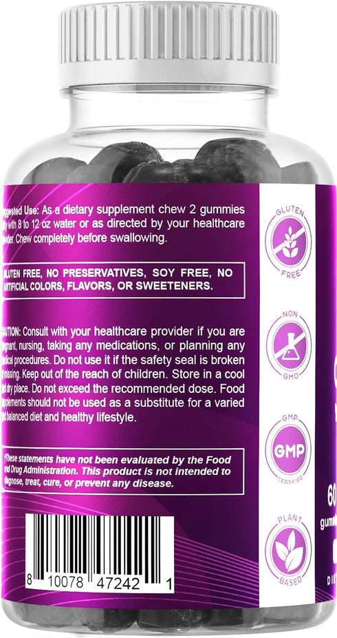 Vitamatic Iron 65 mg Gummies - 60 Vegan Gummies with Vitamin C, Great Tasting Iron Supplement for Women & Men