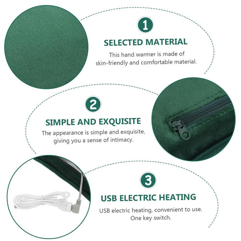 LALAFINA Hot Water Bag with Soft Cover- Rechargeable Heating Pad Hot Water Bottle for, Cramps, Hot Compress Bag Hand