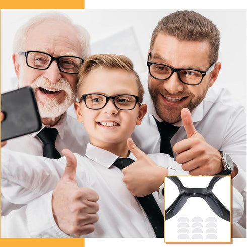 TOODOO 18 Pairs Eyeglasses Nose Pads - Adhesive Silicone Glasses Replacement Anti Slip Nosepads for Eyeglasses