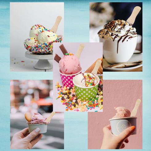 300 Pcs 3 Inch Mini Wooden Spoons, Disposable Ice Cream Spoons, Biodegradable Birchwood