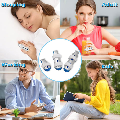 Finger Splints Thumb Splint for Broken Fingers - Adjustable Aluminum Stabilization for Mallet/Trigger Fingers,