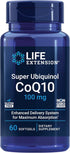 Life Extension Super Ubiquinol CoQ10 100 mg - Heart Health & Anti-Aging Supplement, 60 Softgels