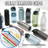 TOAINRSI Set Bottle Cleaning Brush - Long Handle Bottle Cleaner, for Long Narrow Neck Bottles, Water Bottles, Baby