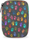 Skerhhux Colorful Paw Art Pill Case Travel Pill Organizer Weekly 7 Day Portable