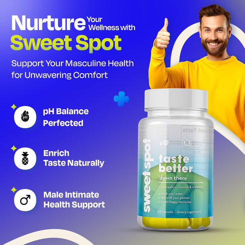 TASTE THE SWEET SPOT 2-Pack 60 Probiotics for Women & Men with Pineapple, pH Support, Capsules Each