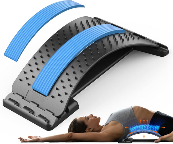 JSBIRD Back Stretcher for Pain Relief, Multi-Level Back Cracker Lower Back Pain Relief