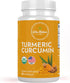 Turmeric Curcumin 1000mg - Organic Herbal Supplement, Natural Antioxidant, 60 Capsules