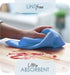 Hearth & Harbor Microfiber Cleaning Cloth, 12 Pack Blue Washcloths, Reusable Lint Free Towels for Cars and Cleaning