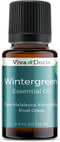 Viva Doria 100% Pure Wintergreen Essential Oil, Undiluted, Food Grade, 15 mL (0.5 Fluid Ounce) for Aromatherapy