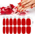 SILPECWEE 224 Pieces Nail Polish Stickers - Full Nail Wraps Solid Color Self Adhesive Gel Nail Strips