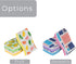 Smart Design Non-Scratch Cellulose Smart Scrub Sponge - Set of 9 - Ultra Absorbent - Ergonomic Shape - Fruit Pattern
