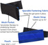 Reusable Gel Ice Pack Wrap with Strap for Head, Neck, Knee, Arms - 2 Flexible Packs for Headache, Migraine, Pain Relief