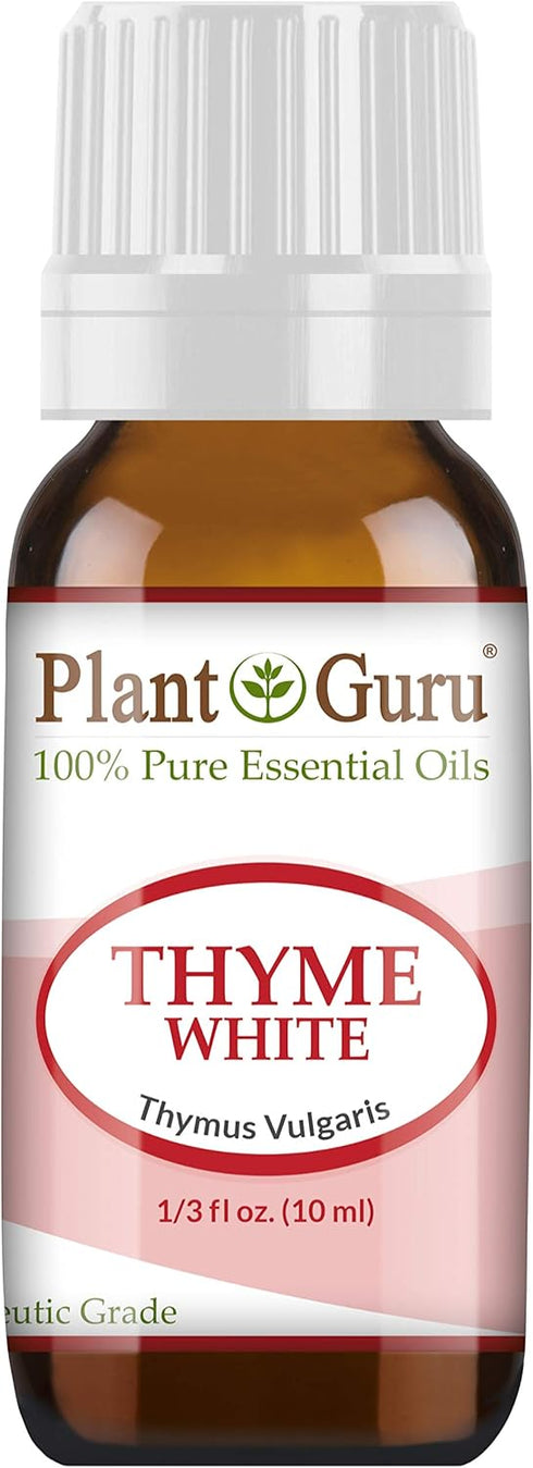 Thyme (White) Essential Oil, 10 ml, 100% Pure Undiluted Therapeutic Grade