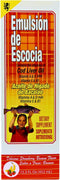 EMULSION DE ESCOCIA Cod Liver Oil Dietary Supplement | Vitamins A, B1, D and E, Strawberry/Banana Flavor