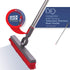 Premium Rubber Floor Brush with Squeegee - 11.5 Inches Pet Hair Remover for Carpets & All Surfaces (Attachment Only)