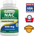 Best Naturals NAC - N Acetyl Cysteine 600 mg 120 Capsules - Powerful Antioxidant