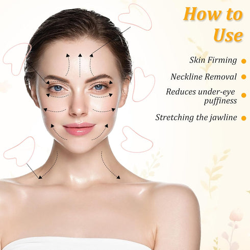 kenaeooe 30 Set 3.2 2.2 Inches Kenaoeo Pcs Gua Sha Facial Tools Bulk Heart Shaped Massage Tool for Face Body Skin Care