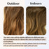 SARLA Ombre Invisible Wire Hair Extensions, 18 Inch, Long Synthetic Wavy Curly Hairpiece, Adjustable Transparent