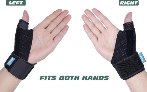 Compression Reversible Thumb & Wrist Stabilizer Splint (Improved Version) for Pain Relief, Carpal Tunnel, S-M,