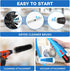 Dryer Vent Cleaner Kit, 17-Piece All-Round Cleaning Kit with 60 Feet Brush, Vacuum Cleaner Hose Attachment, Lint Trap