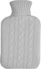 jingxianhe Cashmere Cable Luxury Knitted Cover 2L Hot Water Bottle Gift Boxed Hot
