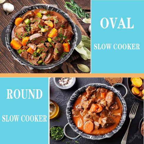 LURULURU 20 Count 3QT 8QT 13"x 21" (20) Slow Cooker Liners, Cooking Bags Large Size Disposable Pot Liners Plastic Bags