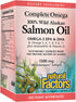 Complete Omega by Natural Factors, Wild Alaskan Salmon Oil, 180 softgels, Supports Heart and Brain Health