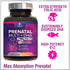Women's Prenatal Multivitamin with Folic Acid + DHA, 240 Softgels for Fetal Support, Non-GMO