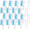 Sensitive Electric Toothbrush Replacement Heads (16 Count), Dual Clean Rotating Sets for Braun Oral B