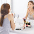 Clear Makeup Tray Holder Organizer, Small Cosmetic Display Case for Vanity Bathroom Countertop - Clear