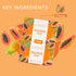 Papaya Exfoliating Soap, Hydrating Face Moisturizer with Niacinamide, Shea Butter, Aloe Vera - Sensitive Skin Soap,