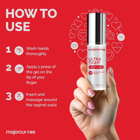 Major Curves Ultra Vaginal Tightening Gel - Instant Tightener, China Shrink Cream Alternative for Women, New Enhanced