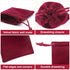G2PLUS Red Velvet Jewelry Pouches, 20PCS Small Gift Bags with Drawstring, Wine Red Christmas Bags for Wedding Favors