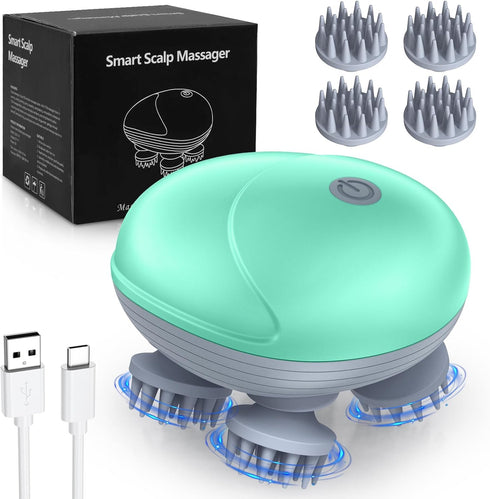Upgraded Handheld Pet Massager, Electric Scalp Massager, Head and Back Scratcher for