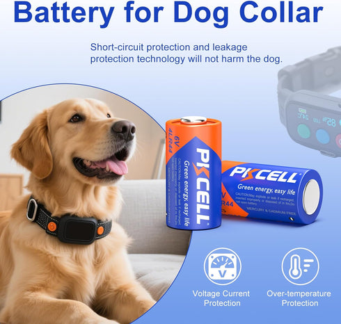 PKCELL 20 Pack 4LR44 6V 4LR44 PX28A 476A A544 K28A L1325 Battery, Alkaline Batteries for Dog Receiver Collar