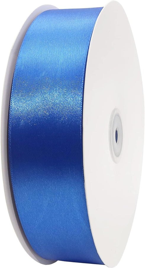 Maclemon 100 Yards Double Face Royal Blue Satin Ribbon 1-1/2 inch Wide Polyester Royal Blue Ribbon for Gift Wrapping Very Suitable for Weddings Party Hair Bow Invitation Decorations and More by Maclemon