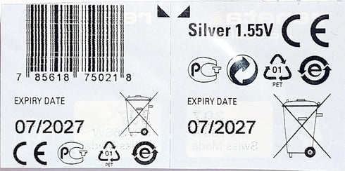 Renata 361 SR721W 1.55V 361 (2 Count) Batteries - Silver Oxide Watch Battery