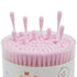 Pink Cotton Swabs Precision Pointed - 200 Count Organic Cotton Buds, Double-Sided, Lint-Free, Soft, Gentle (Pink)